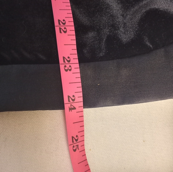 Vintage Black Velvet Satin Bow Snap Front Festive Holiday Christmas Jacket L - Picture 8 of 8